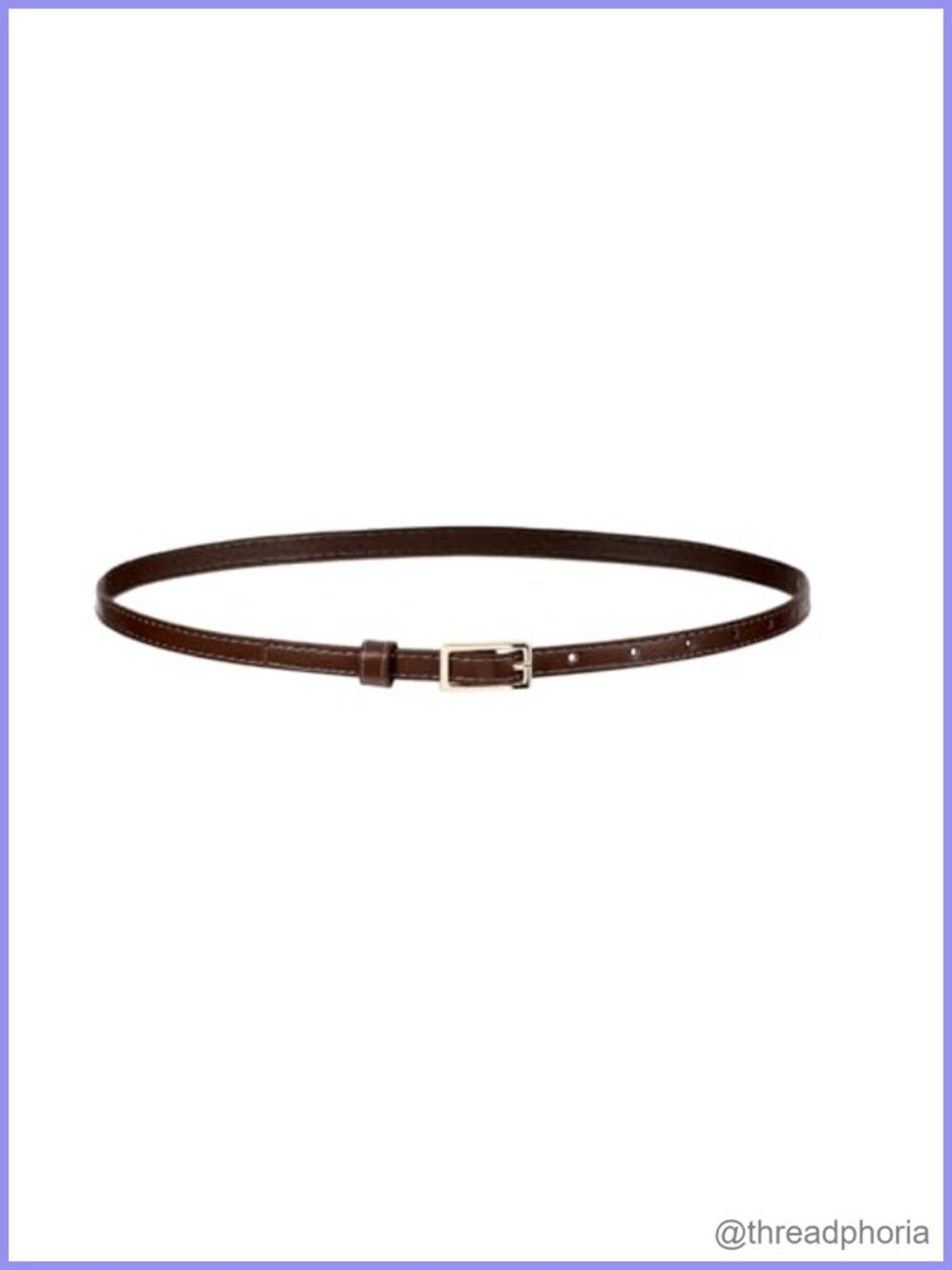 Women's Skinny PU Leather Belt Adjustable Thin Waist Belt for Dresses